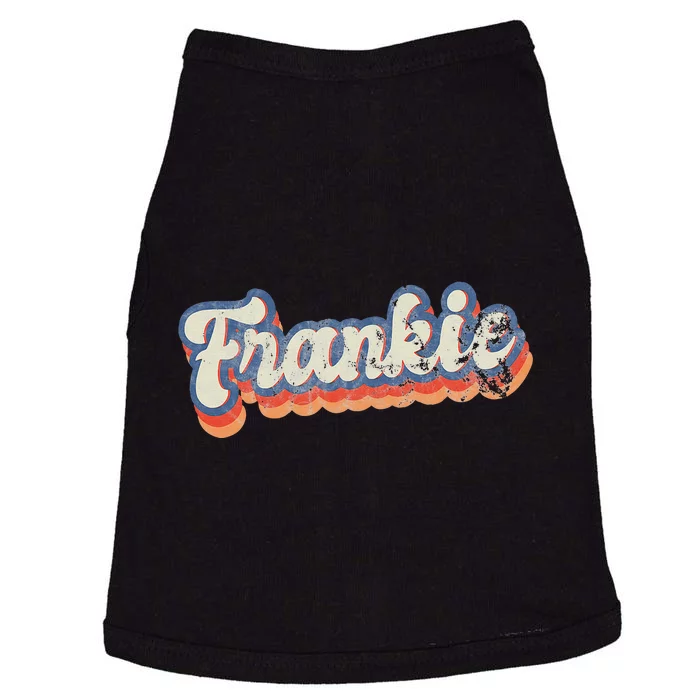 Frankie Personalized Name Custom Lettering 70S Doggie Tank