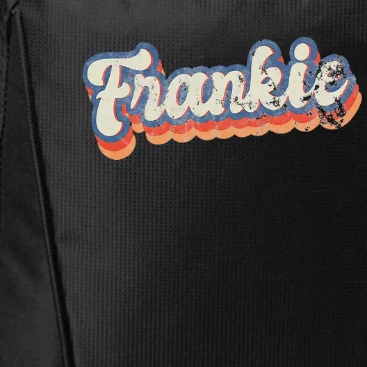 Frankie Personalized Name Custom Lettering 70S City Backpack