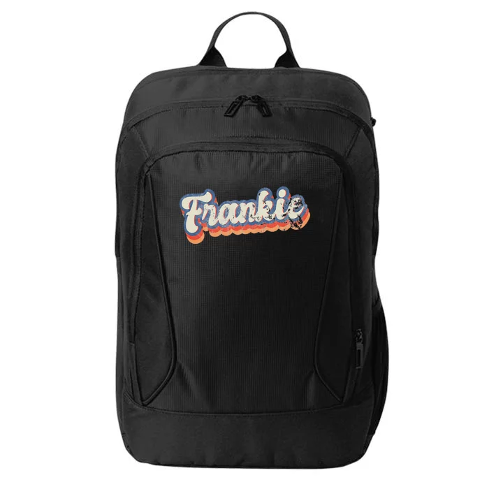 Frankie Personalized Name Custom Lettering 70S City Backpack