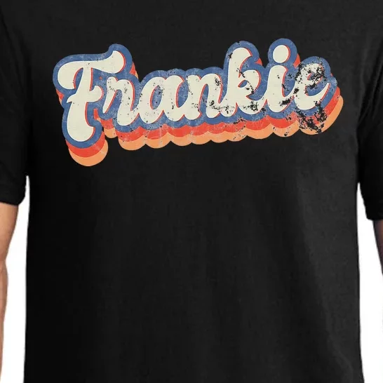 Frankie Personalized Name Custom Lettering 70S Pajama Set