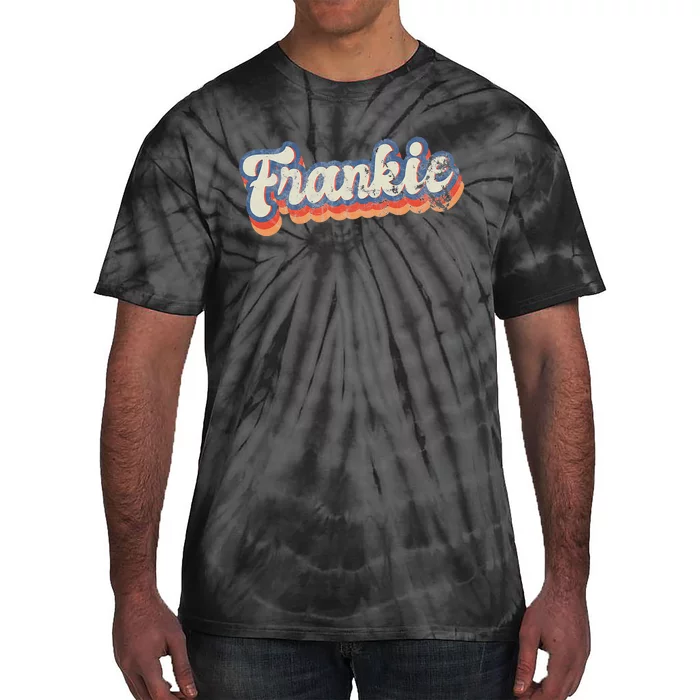 Frankie Personalized Name Custom Lettering 70S Tie-Dye T-Shirt