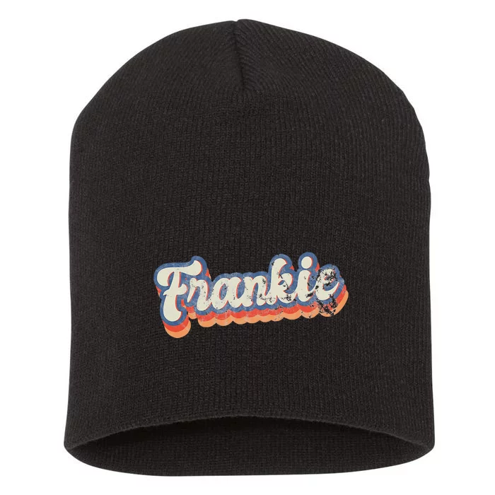 Frankie Personalized Name Custom Lettering 70S Short Acrylic Beanie