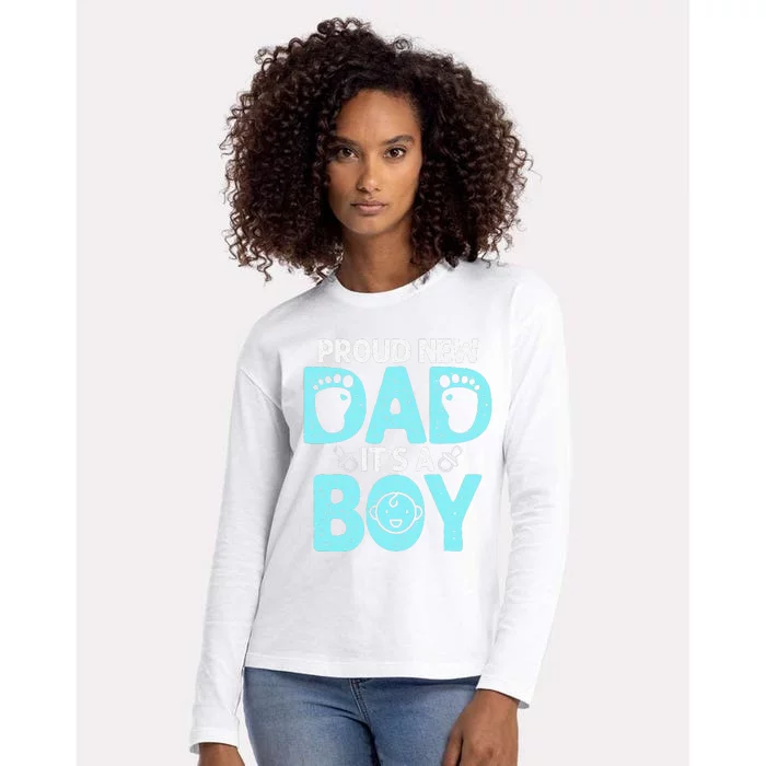 Funny Proud New Dad Gift For Father's Day Womens Cotton Relaxed Long Sleeve T-Shirt