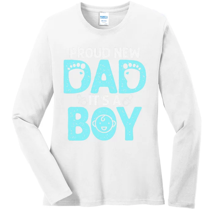 Funny Proud New Dad Gift For Father's Day Ladies Long Sleeve Shirt