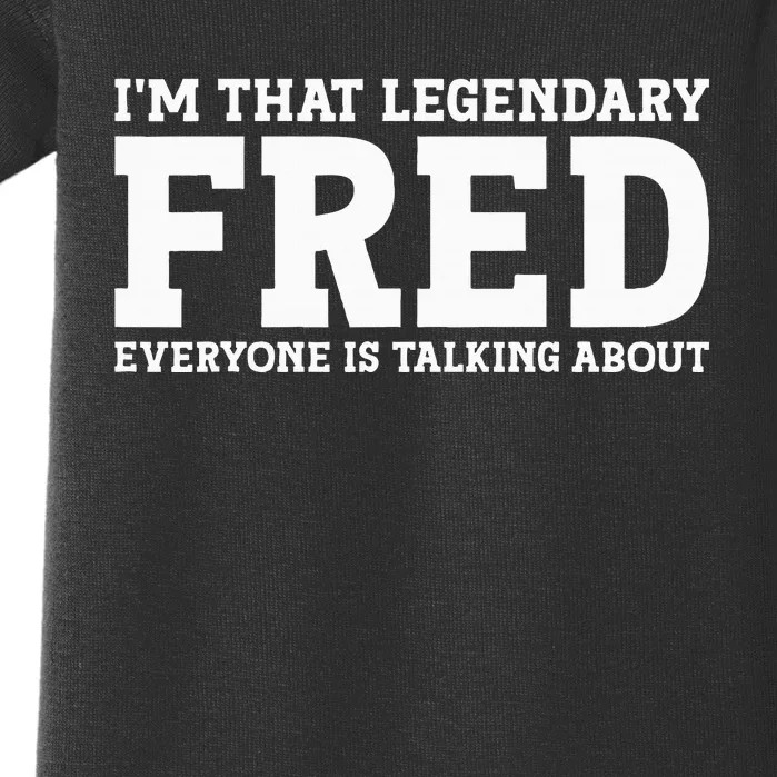 Fred Personal Name First Name Funny Fred Baby Bodysuit