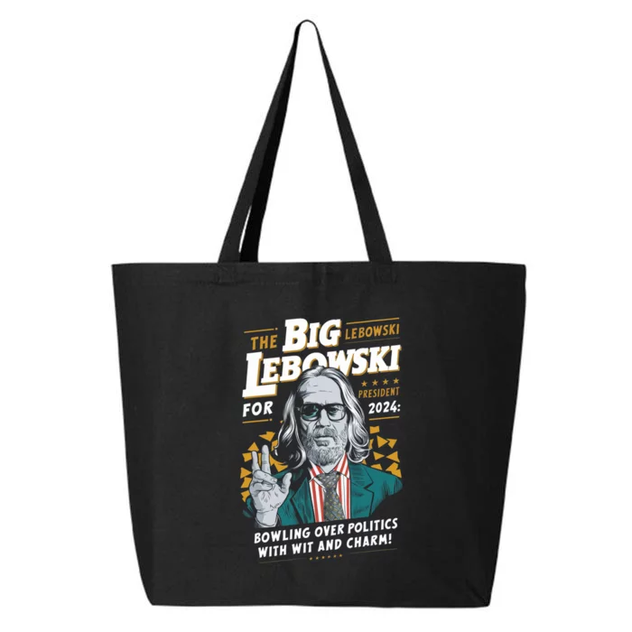 Funny Political Name Lebowski Political Election Vote 2024 25L Jumbo Tote