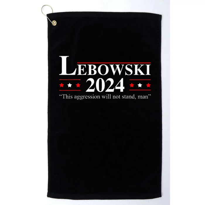 Funny Political Name Lebowski Political Election Vote 2024 Platinum Collection Golf Towel