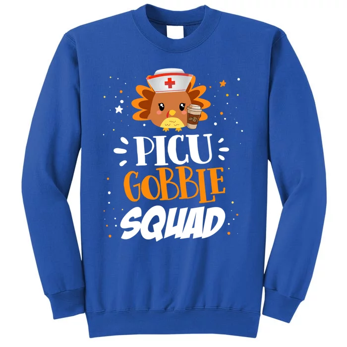 Funny Picu Nurse Gobble Squad Turkey Nursing Thanksgiving Gift Sweatshirt