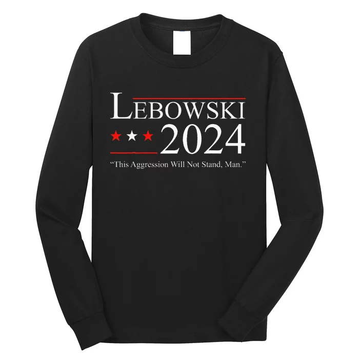 Funny Political Name Lebowski Political Election Vote 2024 Long Sleeve Shirt