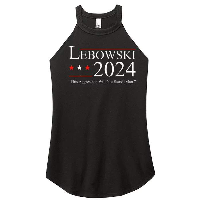 Funny Political Name Lebowski Political Election Vote 2024 Women’s Perfect Tri Rocker Tank