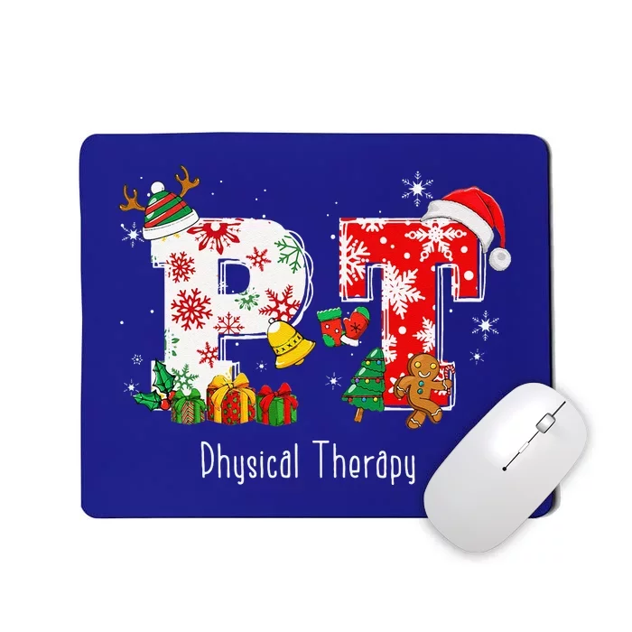 Funny PT Nurse Physical Therapy Santa Christmas Pajama Mousepad