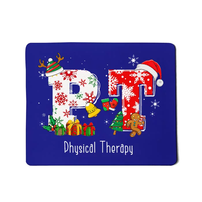 Funny PT Nurse Physical Therapy Santa Christmas Pajama Mousepad