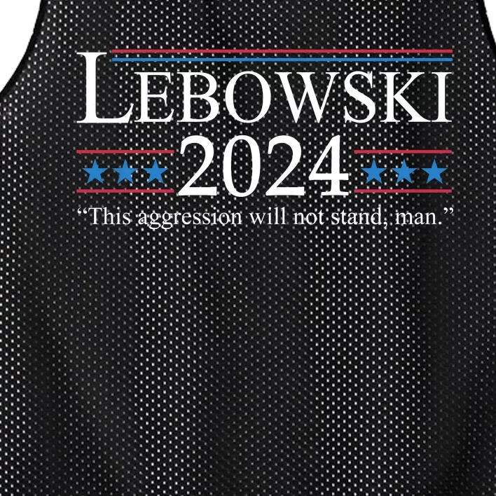 Funny Political Name Lebowski Political Election Vote 2024 Mesh Reversible Basketball Jersey Tank