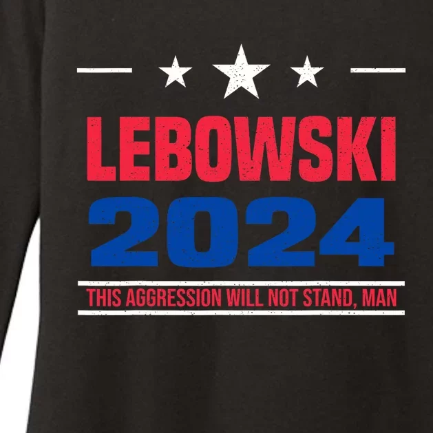 Funny Political Name Lebowski Political Election Vote 2024 Womens CVC Long Sleeve Shirt