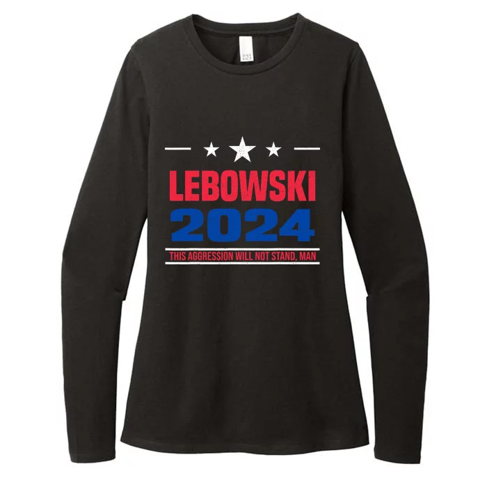 Funny Political Name Lebowski Political Election Vote 2024 Womens CVC Long Sleeve Shirt