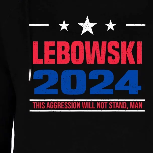 Funny Political Name Lebowski Political Election Vote 2024 Womens Funnel Neck Pullover Hood