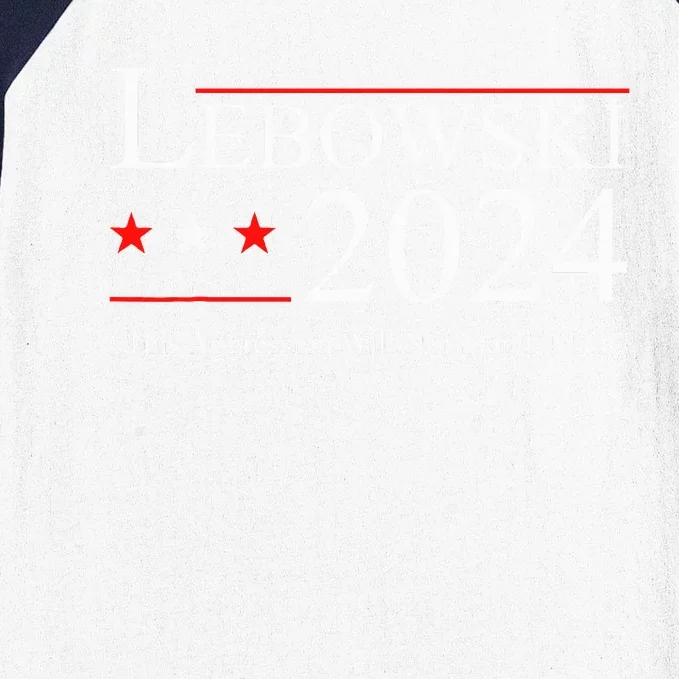 Funny Political Name Lebowski Political Election Vote 2024 Baseball Sleeve Shirt