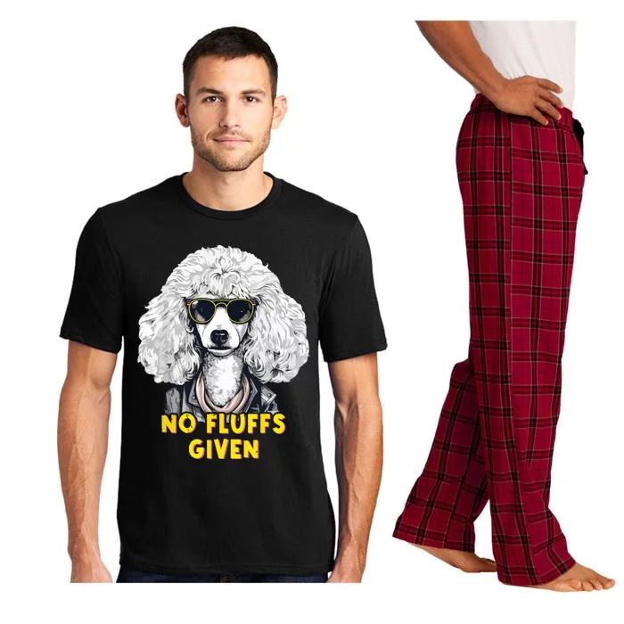 Funny Poodle No Fluffs Funny Gifts Poodles Lovers Funny Pajama Set