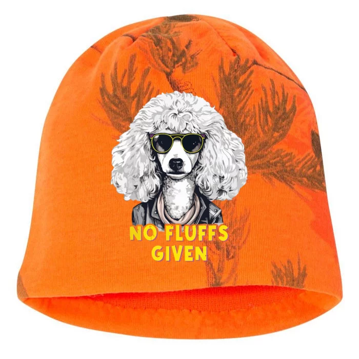 Funny Poodle No Fluffs Funny Gifts Poodles Lovers Funny Kati - Camo Knit Beanie