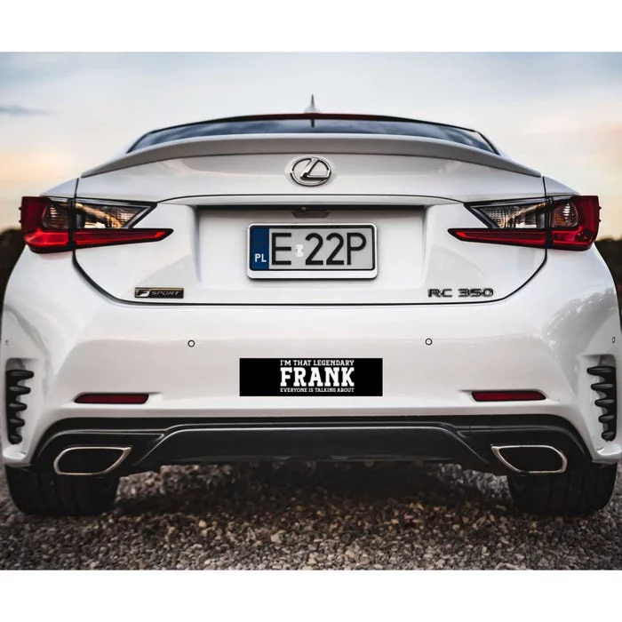 Frank Personal Name Funny Frank Bumper Sticker