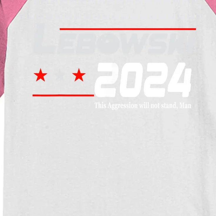 Funny Political Name Lebowski Political Election Vote 2024 Kids Colorblock Raglan Jersey