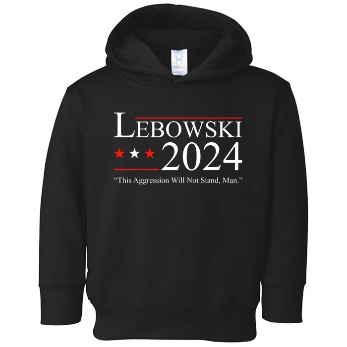 Funny Political Name Lebowski Political Election Vote 2024 Toddler Hoodie