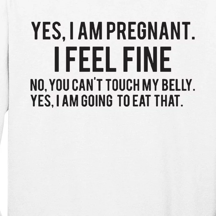 Funny Pregnancy New Mom To Be Gift Tall Long Sleeve T-Shirt