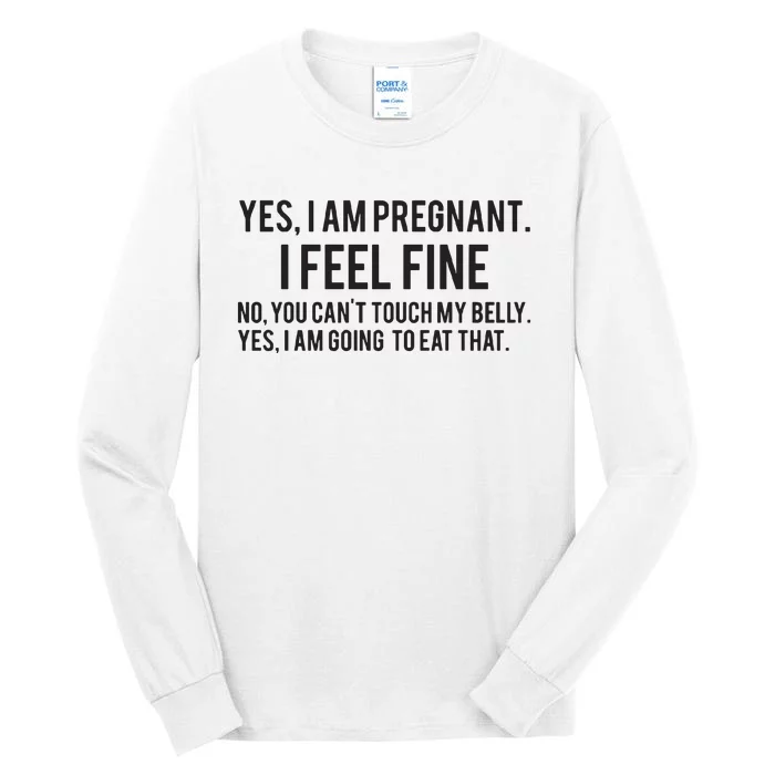 Funny Pregnancy New Mom To Be Gift Tall Long Sleeve T-Shirt