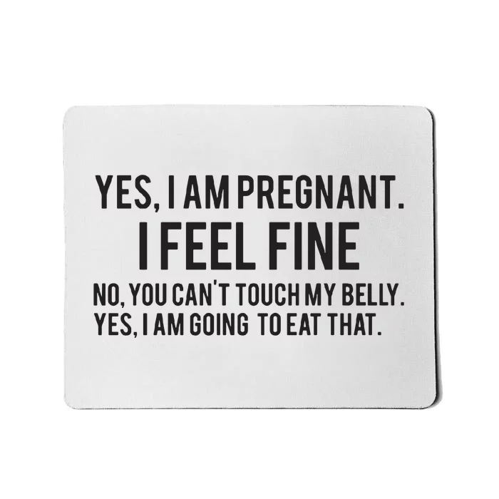 Funny Pregnancy New Mom To Be Gift Mousepad