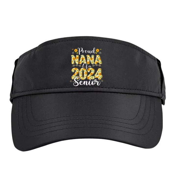 Funny Proud Nana Of A 2024 Graduate Class of 24 Adult Drive Performance Visor