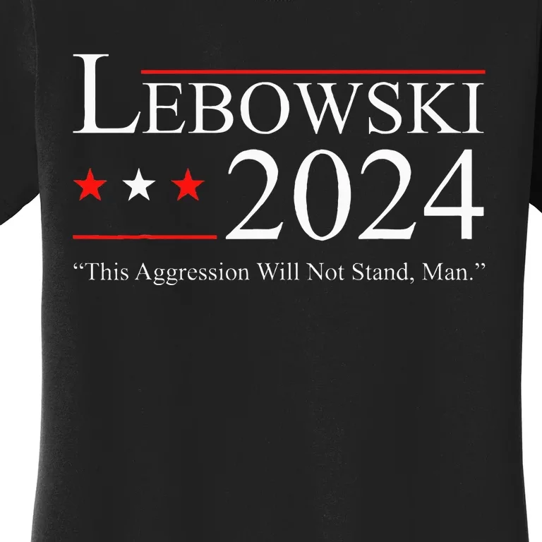 Funny Political Name Lebowski Political Election Vote 2024 Women's T-Shirt