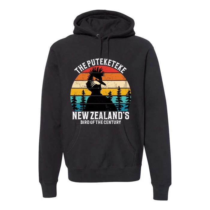 Funny Puteketeke New ZealandS Bird Of The Century Vintage Premium Hoodie