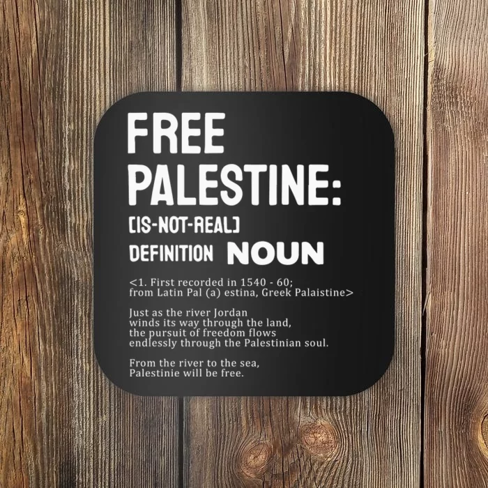 Free Palestine Narcissistic Psychopath Coaster