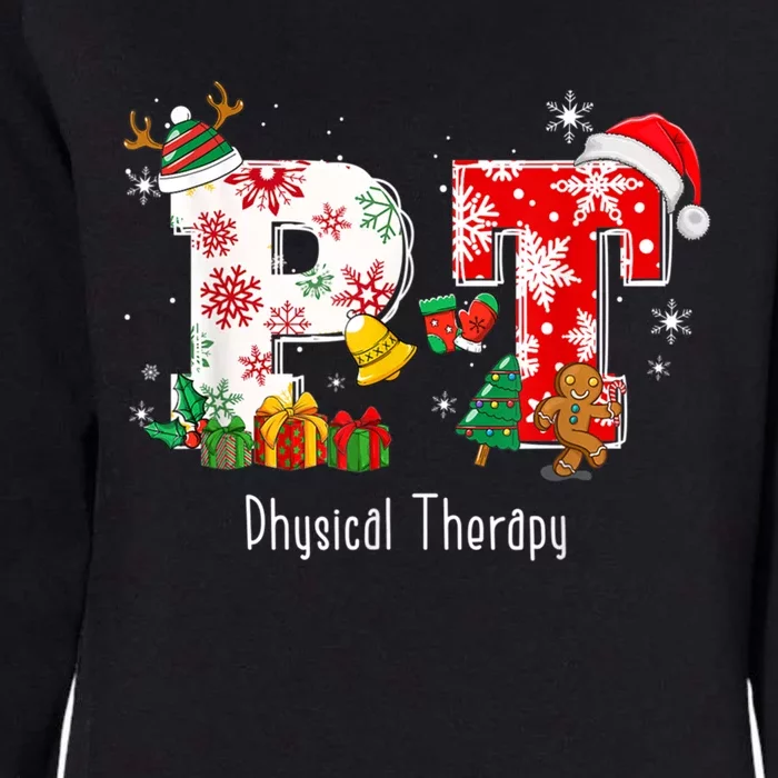 Funny Pt Nurse Physical Therapy Santa Christmas Pajama Gift Womens California Wash Sweatshirt