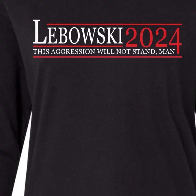 Funny Political Name Lebowski Political Election Vote 2024 Womens Cotton Relaxed Long Sleeve T-Shirt