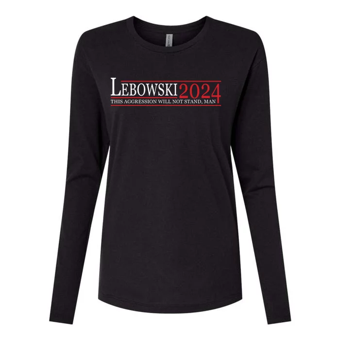 Funny Political Name Lebowski Political Election Vote 2024 Womens Cotton Relaxed Long Sleeve T-Shirt