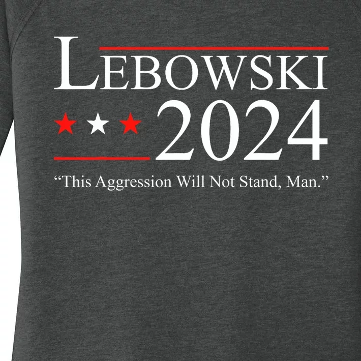 Funny Political Name Lebowski Political Election Vote 2024 Funny Women's Perfect Tri Tunic Long Sleeve Shirt