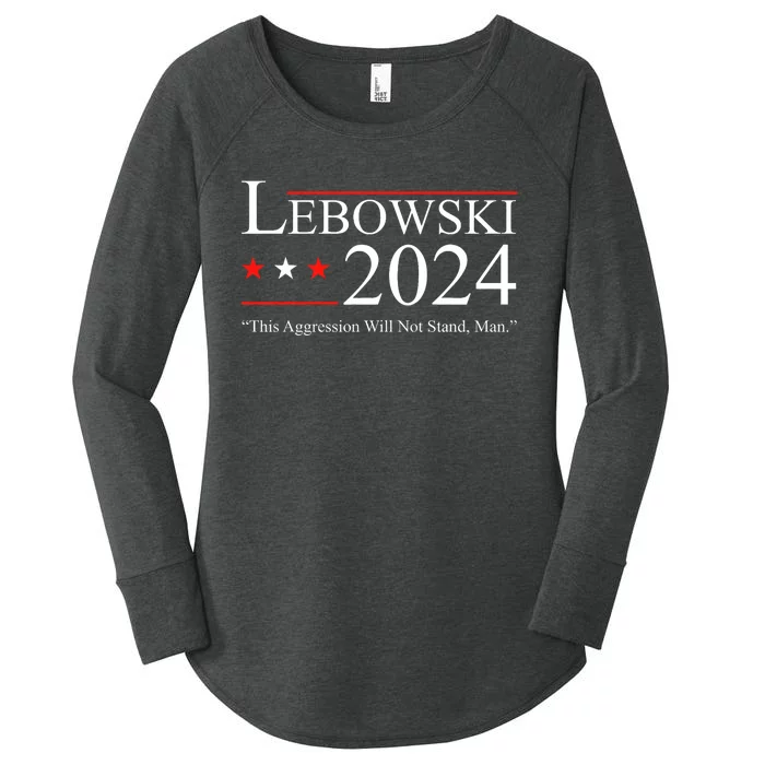 Funny Political Name Lebowski Political Election Vote 2024 Funny Women's Perfect Tri Tunic Long Sleeve Shirt