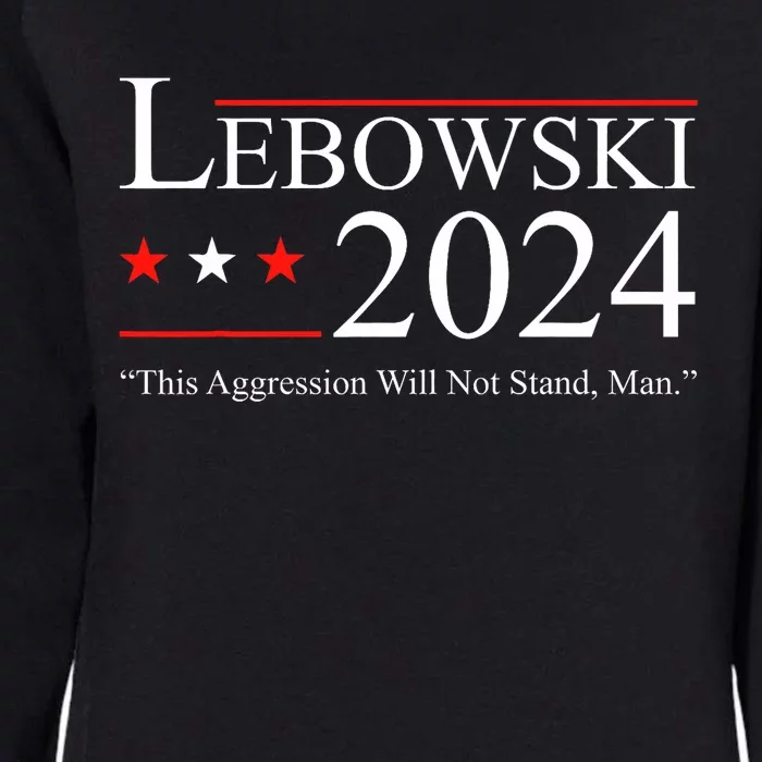 Funny Political Name Lebowski Political Election Vote 2024 Funny Womens California Wash Sweatshirt