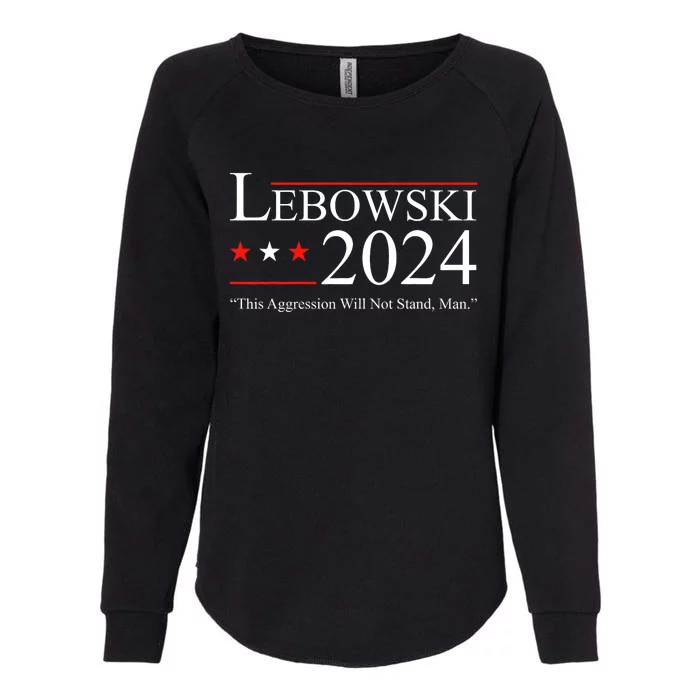 Funny Political Name Lebowski Political Election Vote 2024 Funny Womens California Wash Sweatshirt