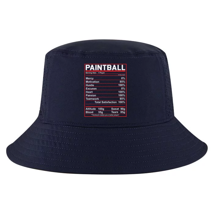 Funny Paintball Nutrition Facts Cool Comfort Performance Bucket Hat