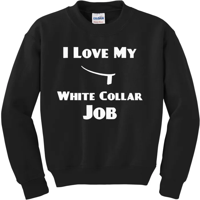 Funny Priest Ordination I Love My White Collar Job Kids Sweatshirt