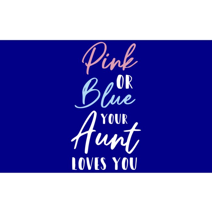 Funny Pink Or Blue Aunt Loves You Nephew Niece Gender Reveal Gift Bumper Sticker