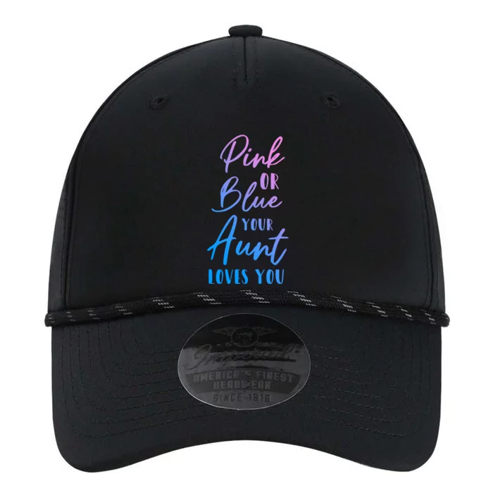 Funny Pink Or Blue Aunt Loves You Nephew Niece Gender Reveal Gift Performance The Dyno Cap