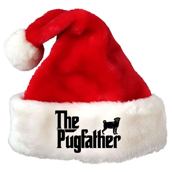 Funny Pug Owner Shirts The Pugfather Pug Father Gift Premium Christmas Santa Hat