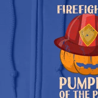 Firefighter Pumpkin Of The Patch Halloween Cute Gift Full Zip Hoodie