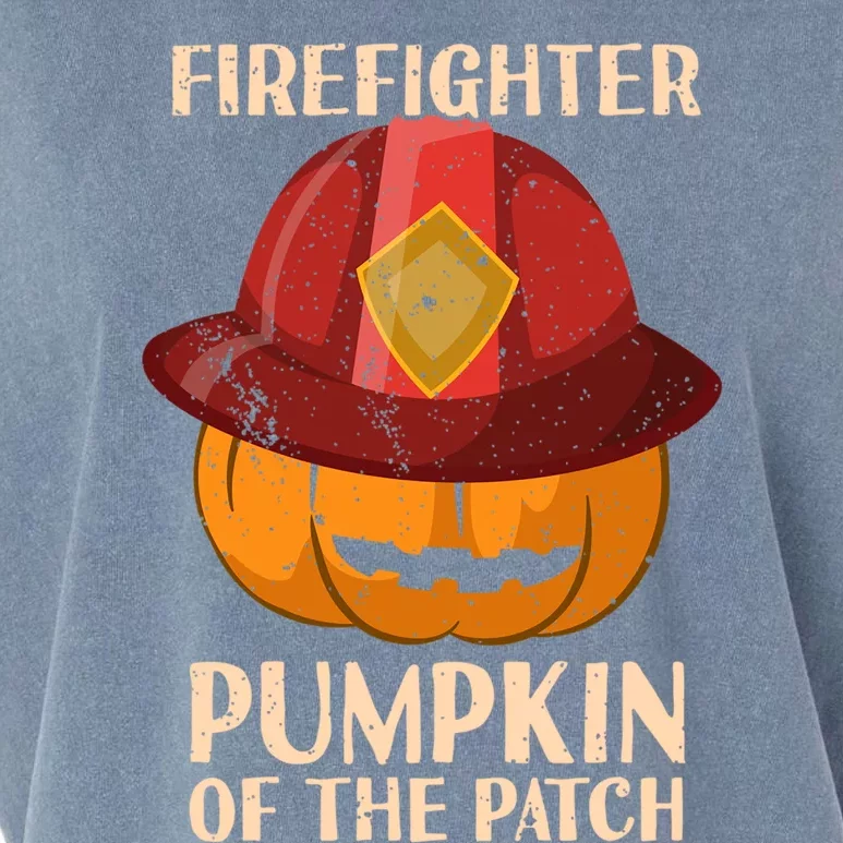 Firefighter Pumpkin Of The Patch Halloween Cute Gift Garment-Dyed Women's Muscle Tee