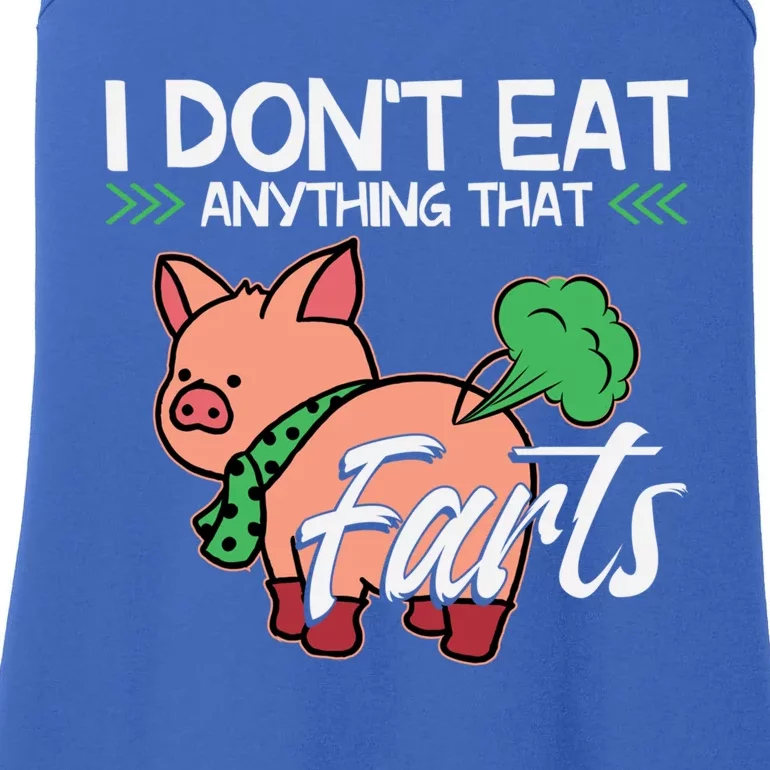 Funny Pig Organic Food Veganism Plant Based Vegan Gift Ladies Essential Tank