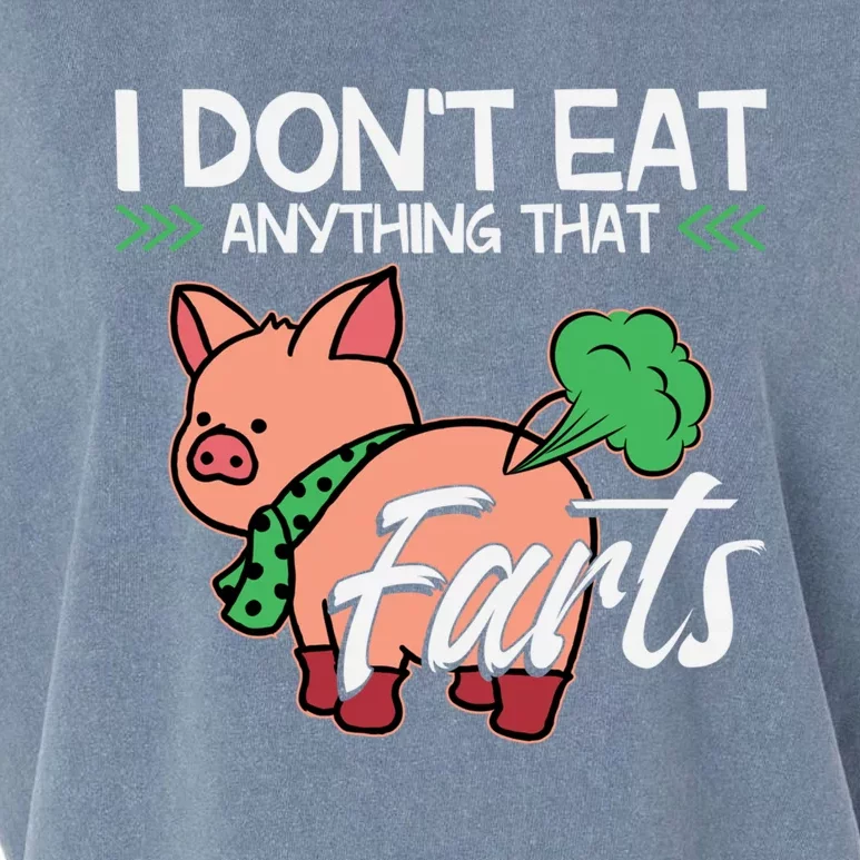 Funny Pig Organic Food Veganism Plant Based Vegan Gift Garment-Dyed Women's Muscle Tee