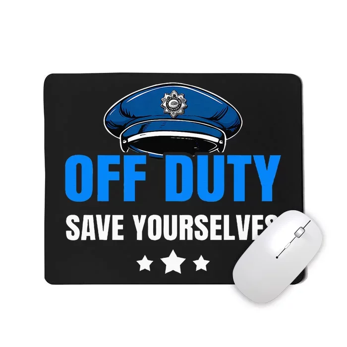 Funny Police Officer Policeman Cop Gift Mousepad